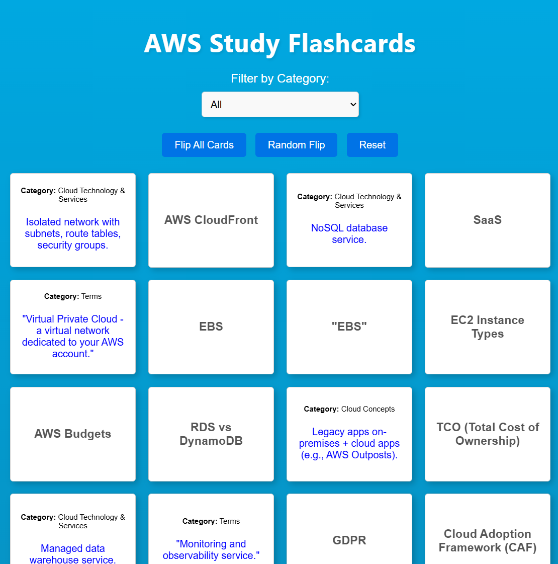 Flashcard App Demo Image